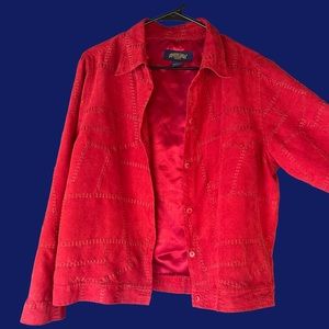 🐞Gorgeous Red Patch Silver Lake button down🐞